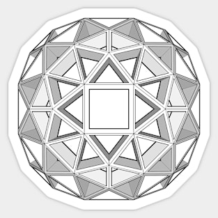 gmtrx seni lawal f134 skeletal polyhedron Sticker